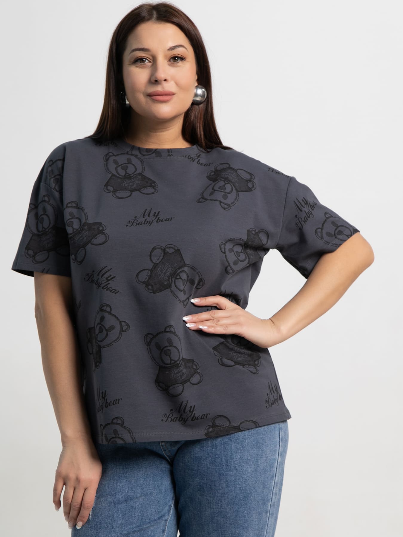 Футболка Бриса (графит) Б15369-20М