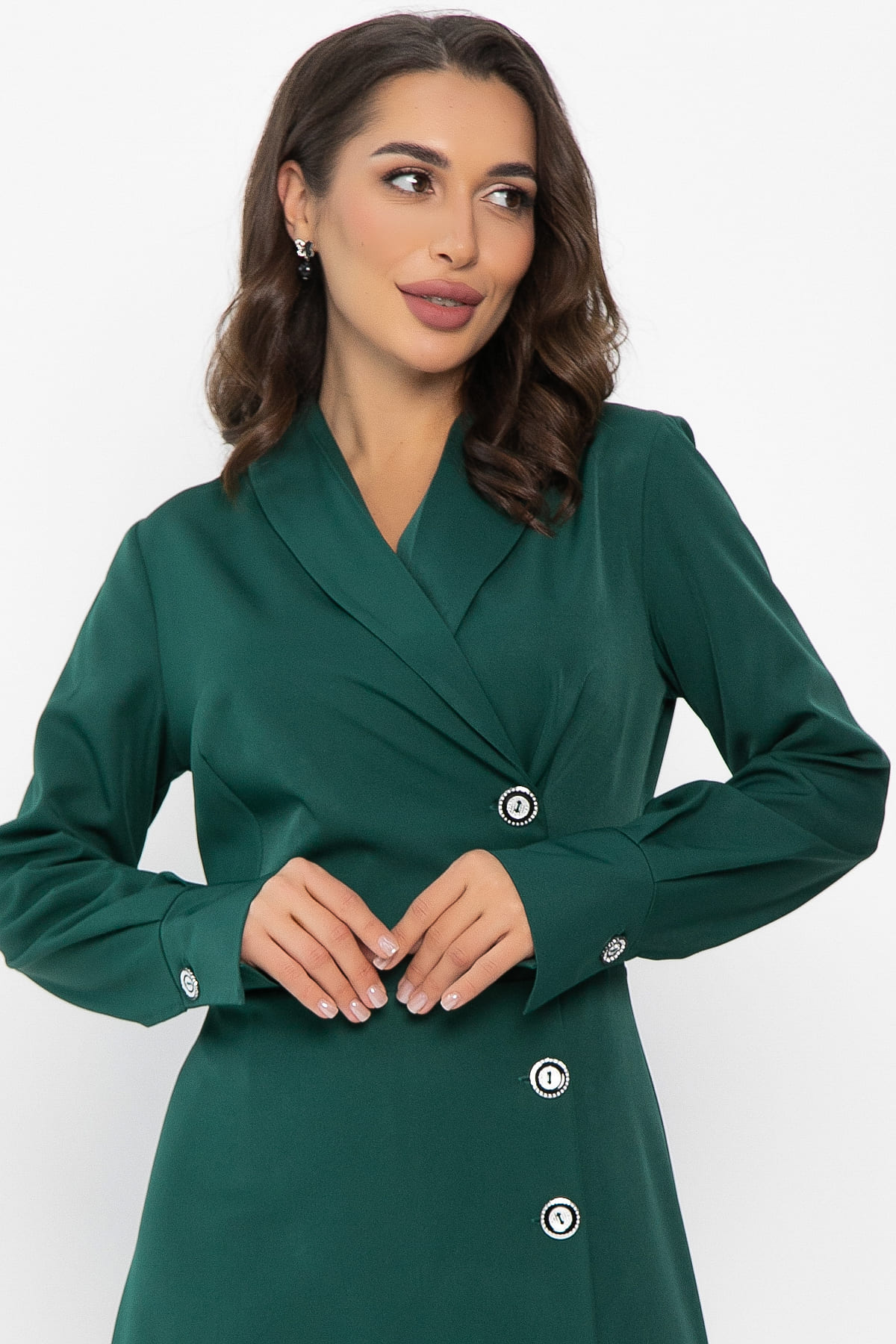 Платье Соломия (зеленое) П14215-5М