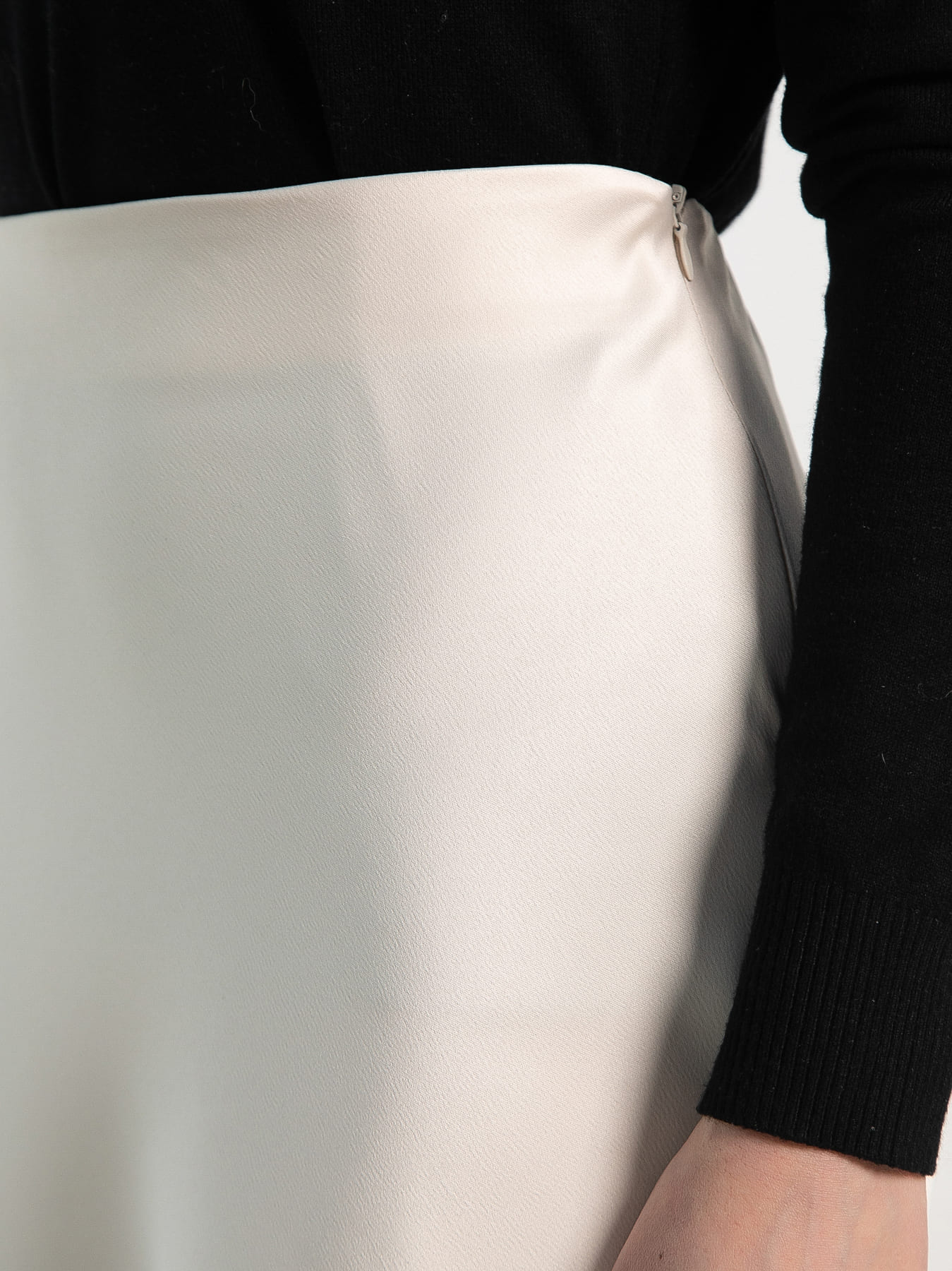 Юбка атласная Эвелин (сливочная) Ю15382-25М