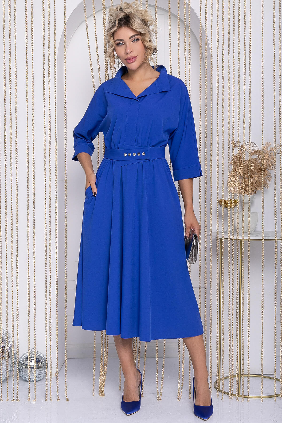 Платье Доминанта (голубое) П12068