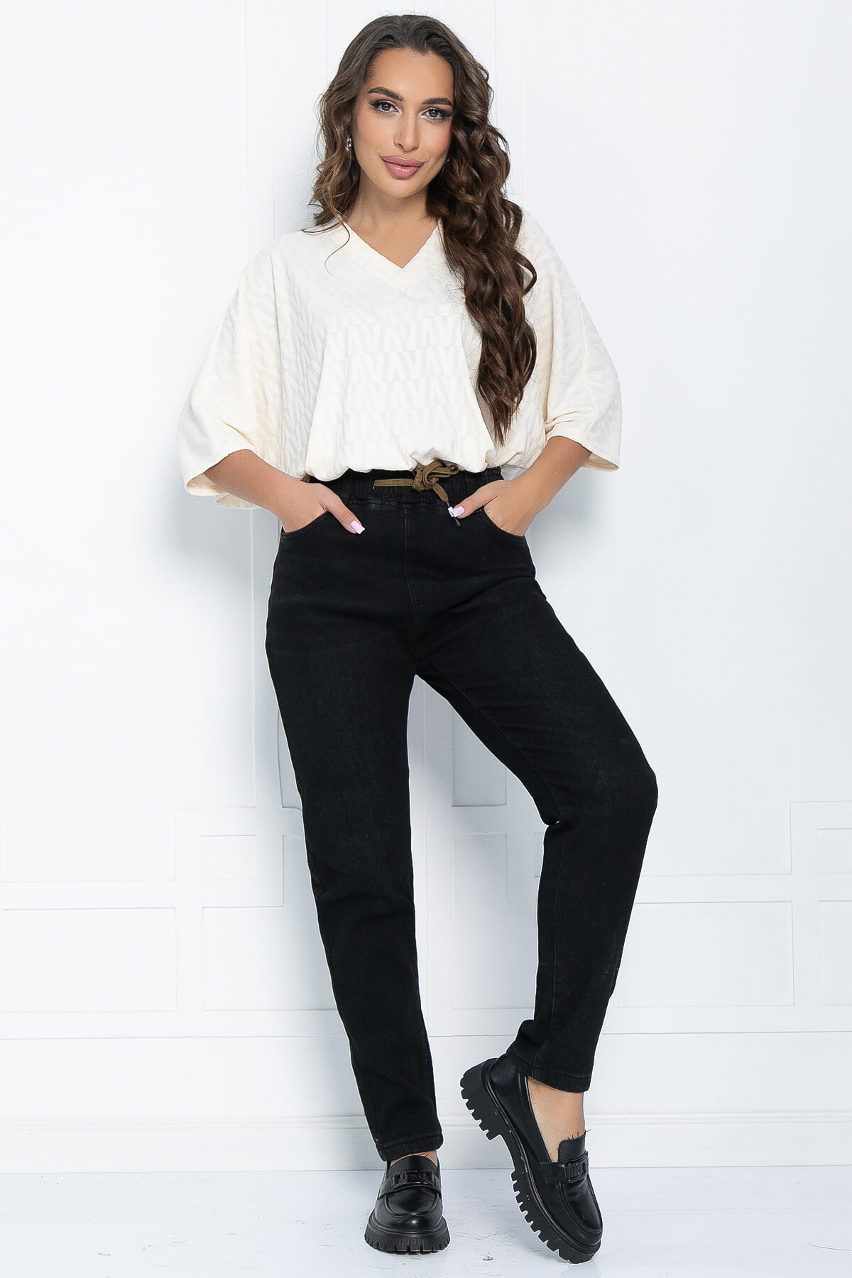 Джинсы Теплый вечер (черные) Б11513