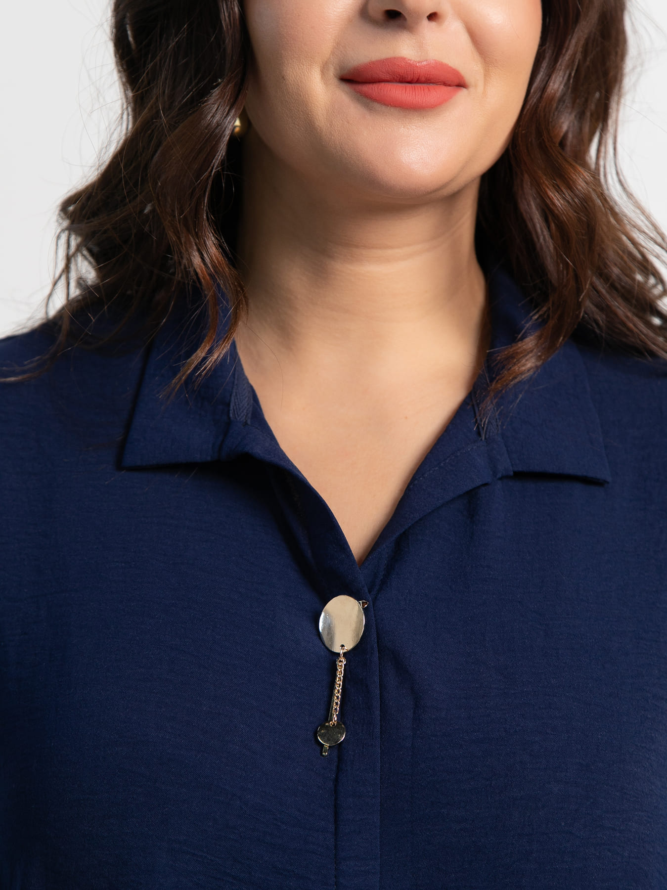 Блуза Серенада (синий) Б15552-24М