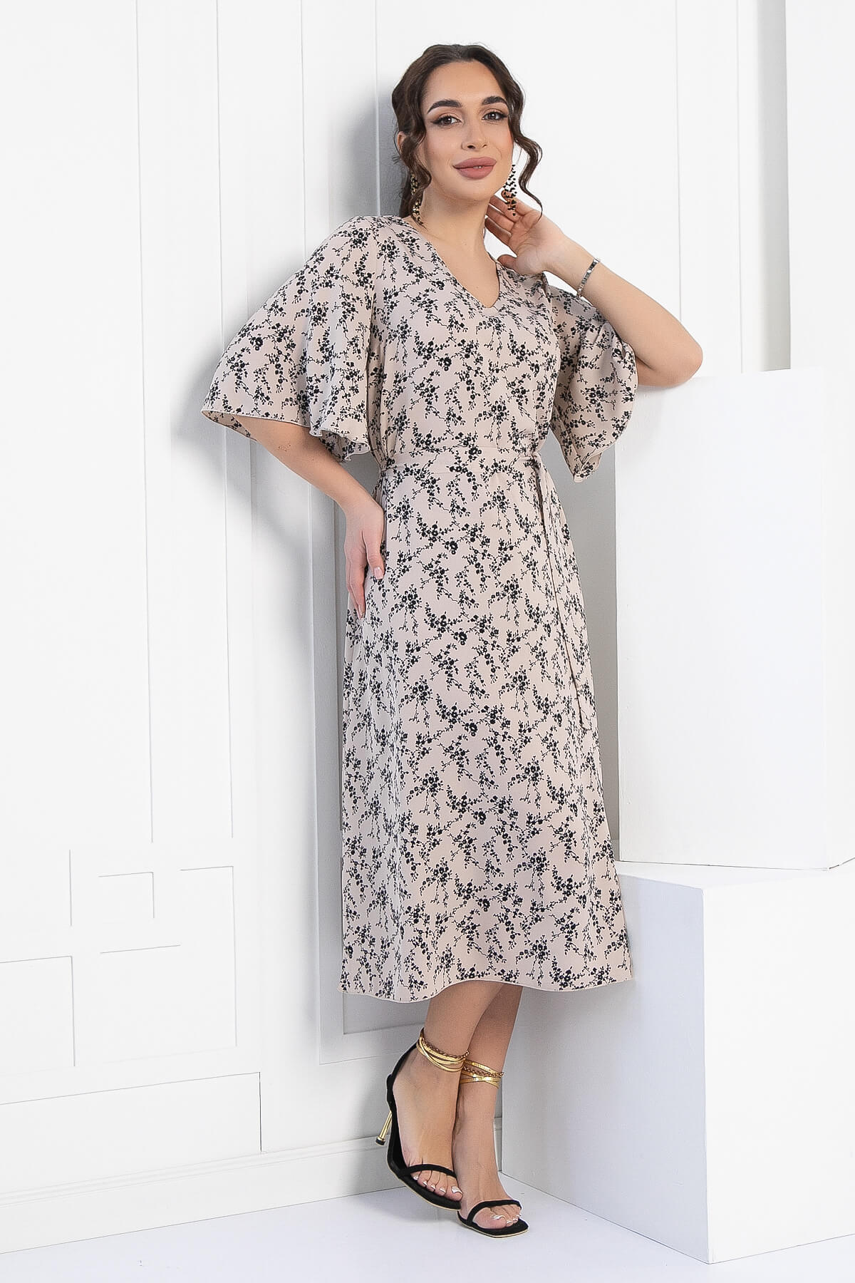 Платье Натали (бежевое) П12732-21М