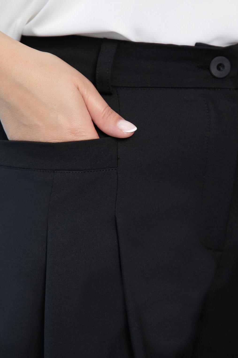 Брюки палаццо Креатив (черные) Б14636-24М