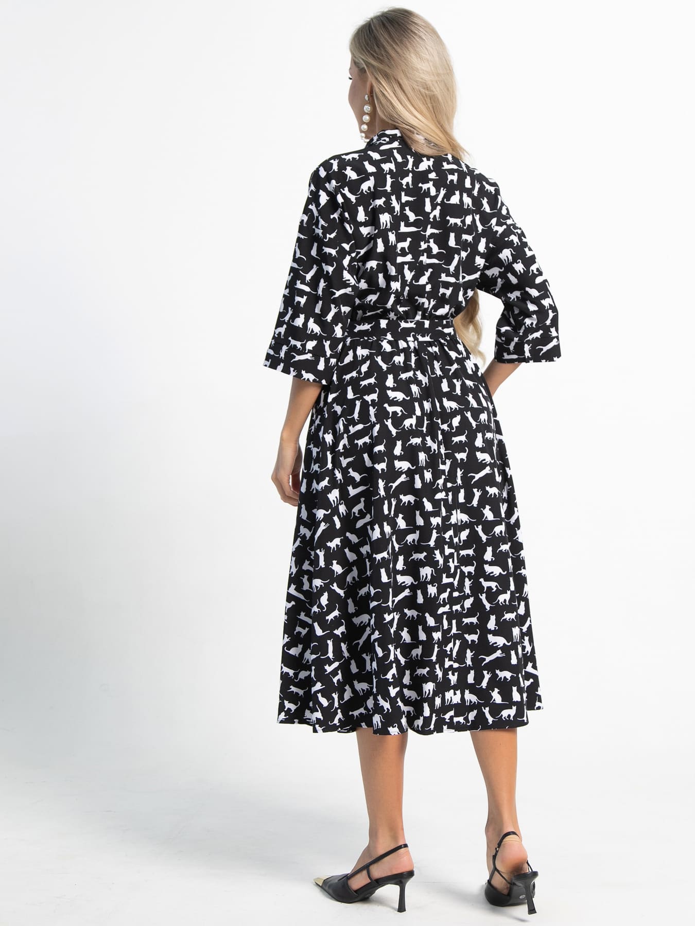 Платье Доминанта (черное/кошки) П15359-16М