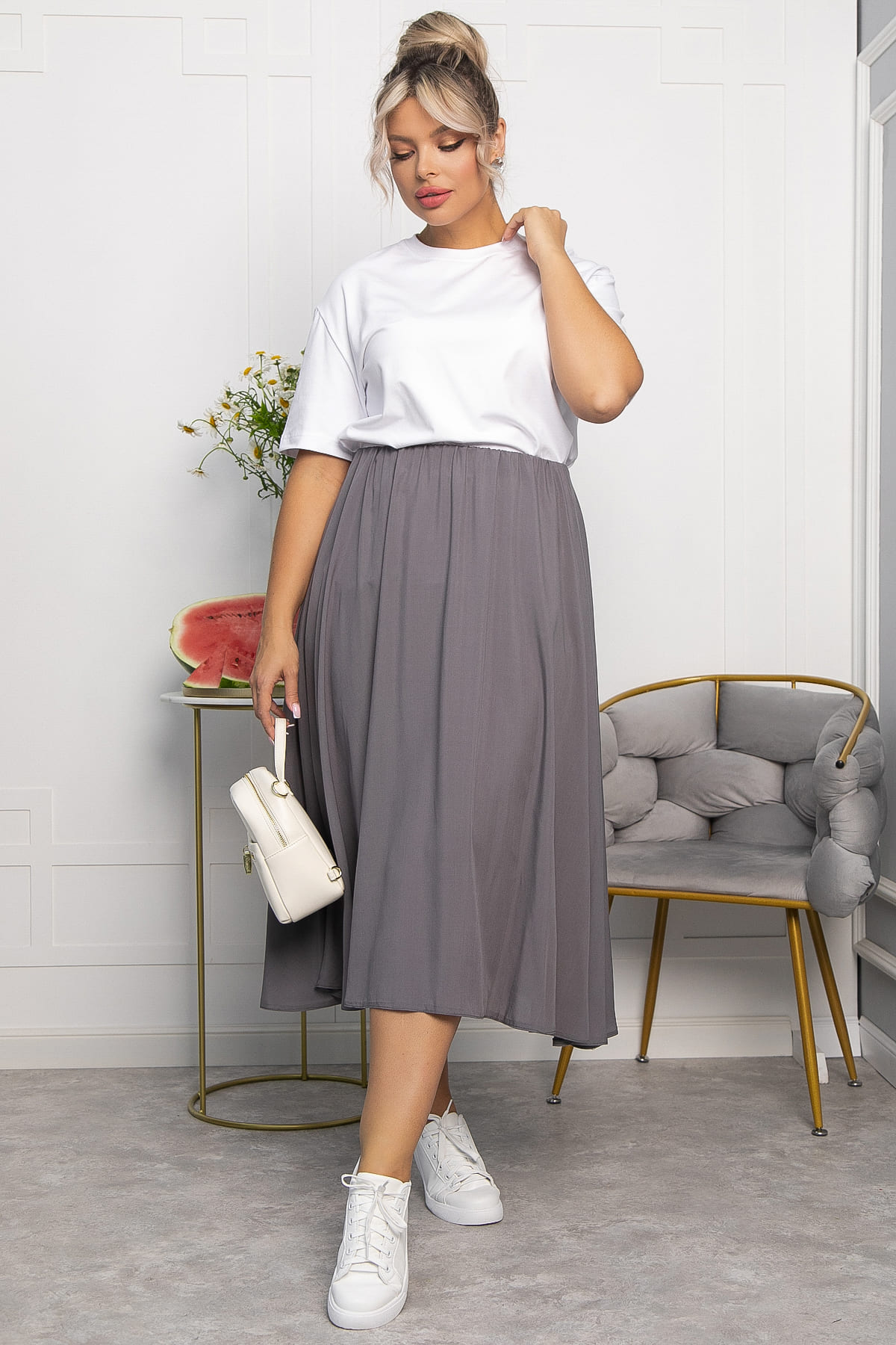 Юбка Сейла (серая) Ю13943-25М