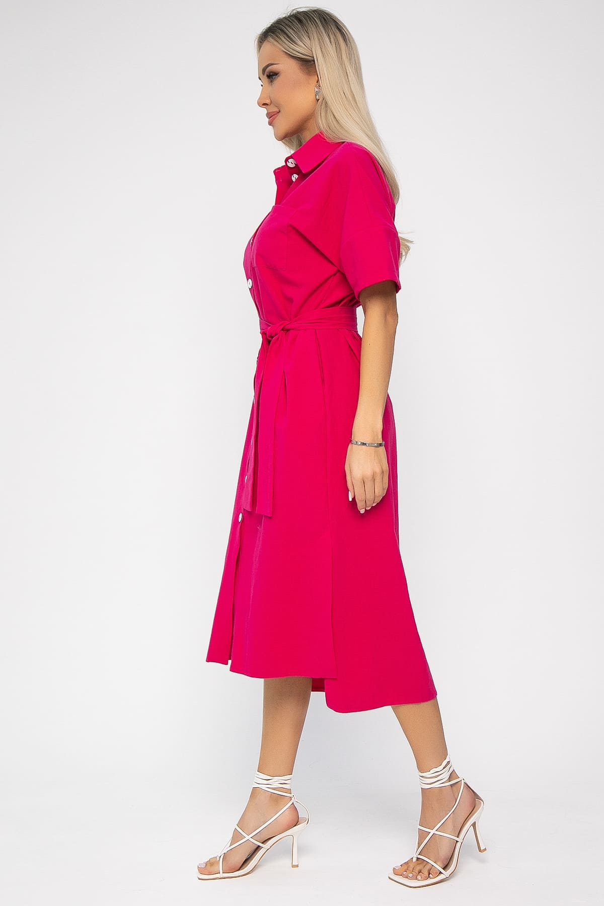 Платье Фруктовый коктейль (фуксия) П13589-18М