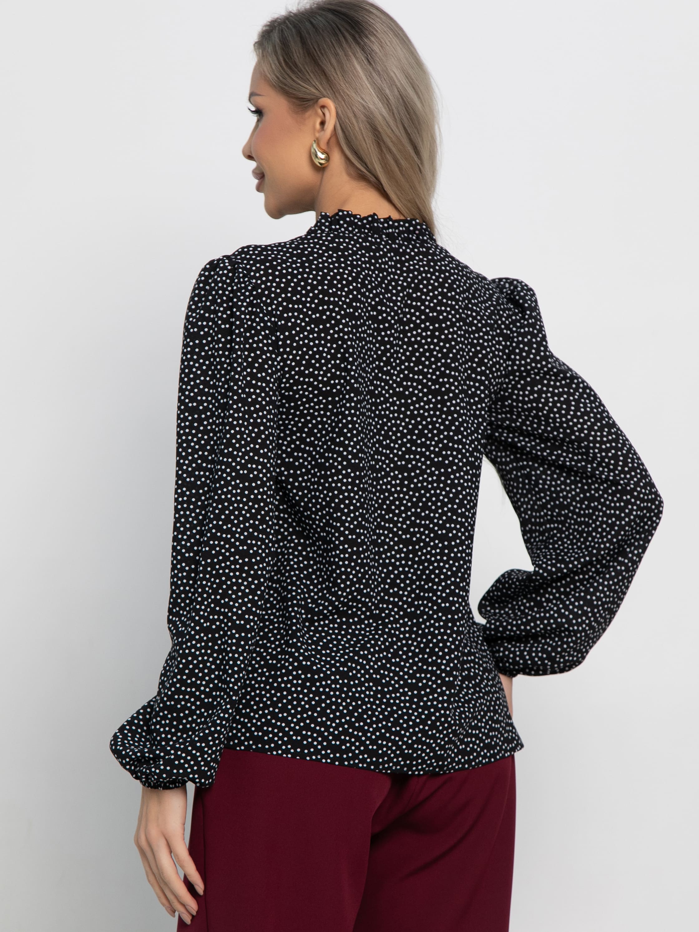 Блуза Анастейша (черная) Б15072-18М