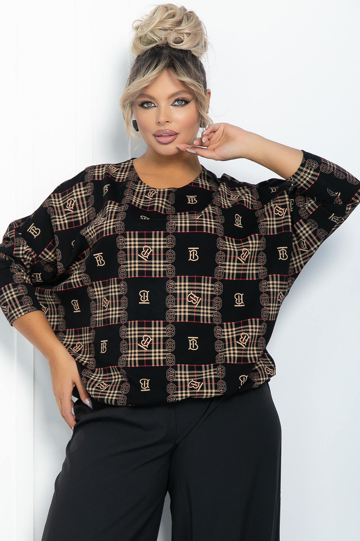 Блузон Ты вдохновение (черный) Б11878