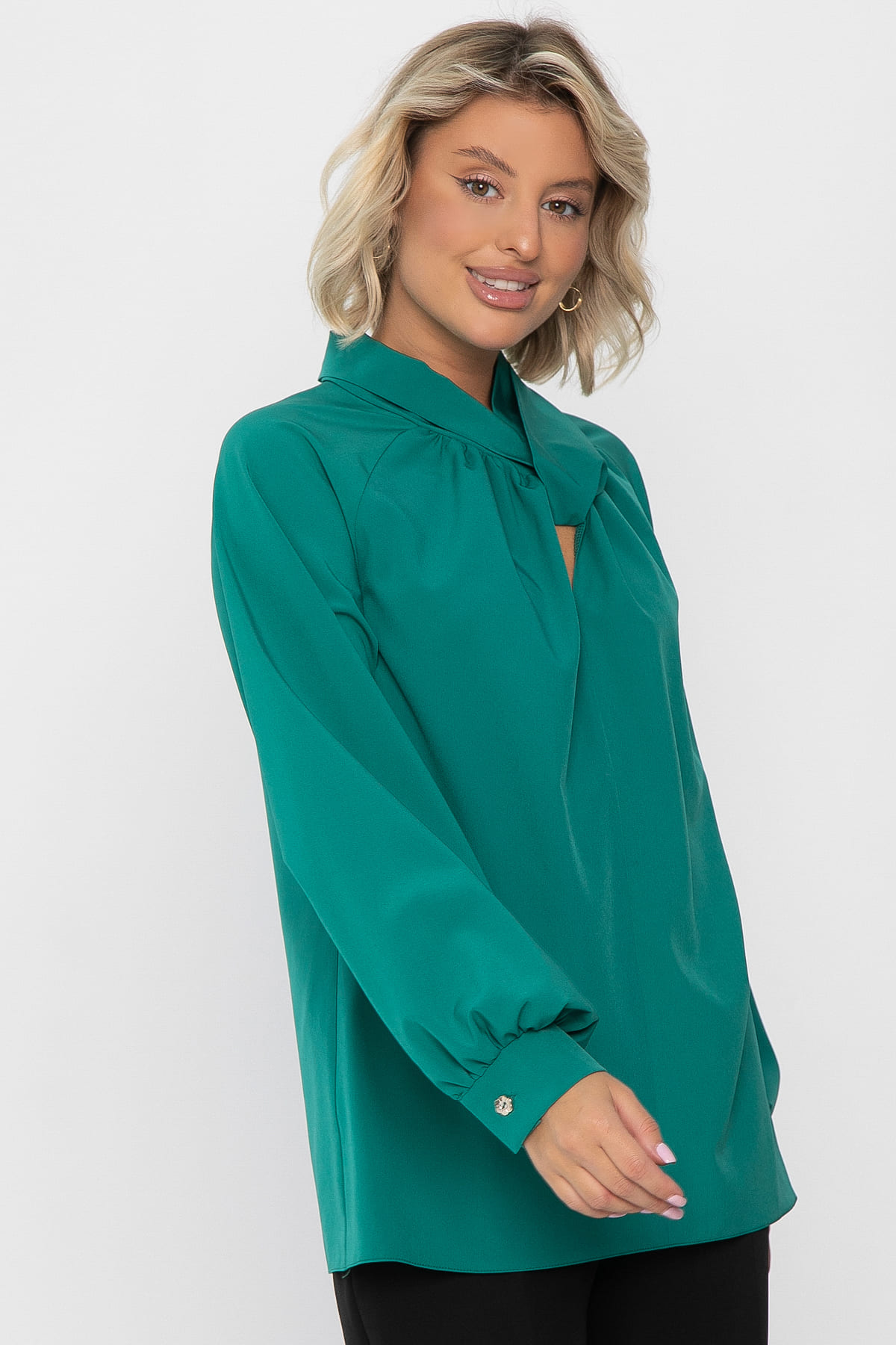 Блуза Юрмала  (изумруд) Б14268-30М