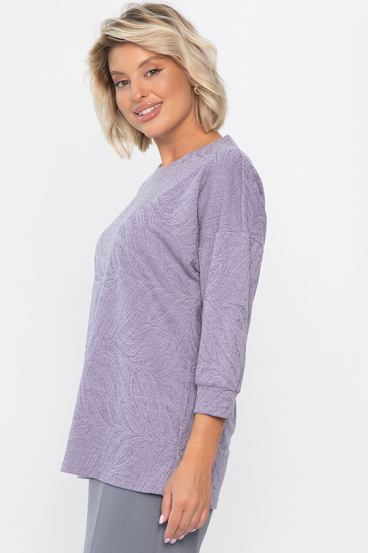 Джемпер В гармонии с собой (сиреневый) Б14313-48М