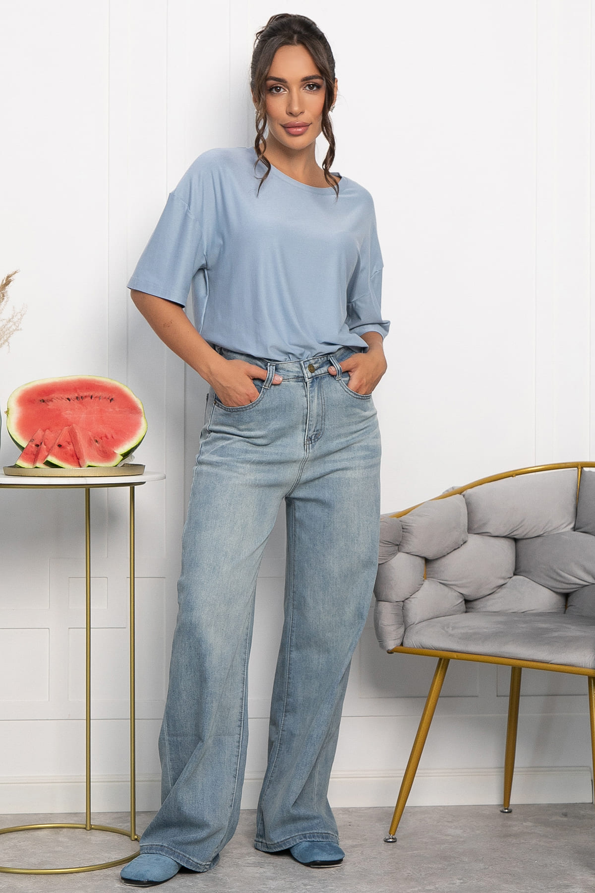 Футболка Аризона НЬЮ (голубая) Б13980-25М