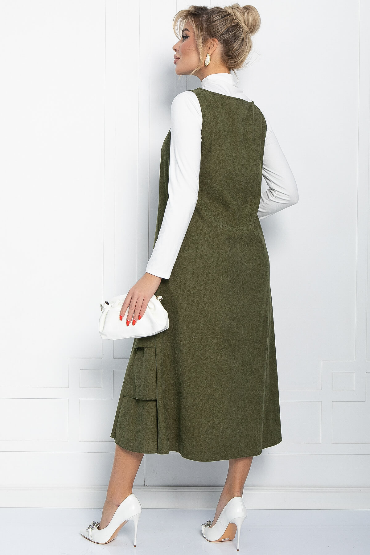 Платье Тернеция (хаки) П11103