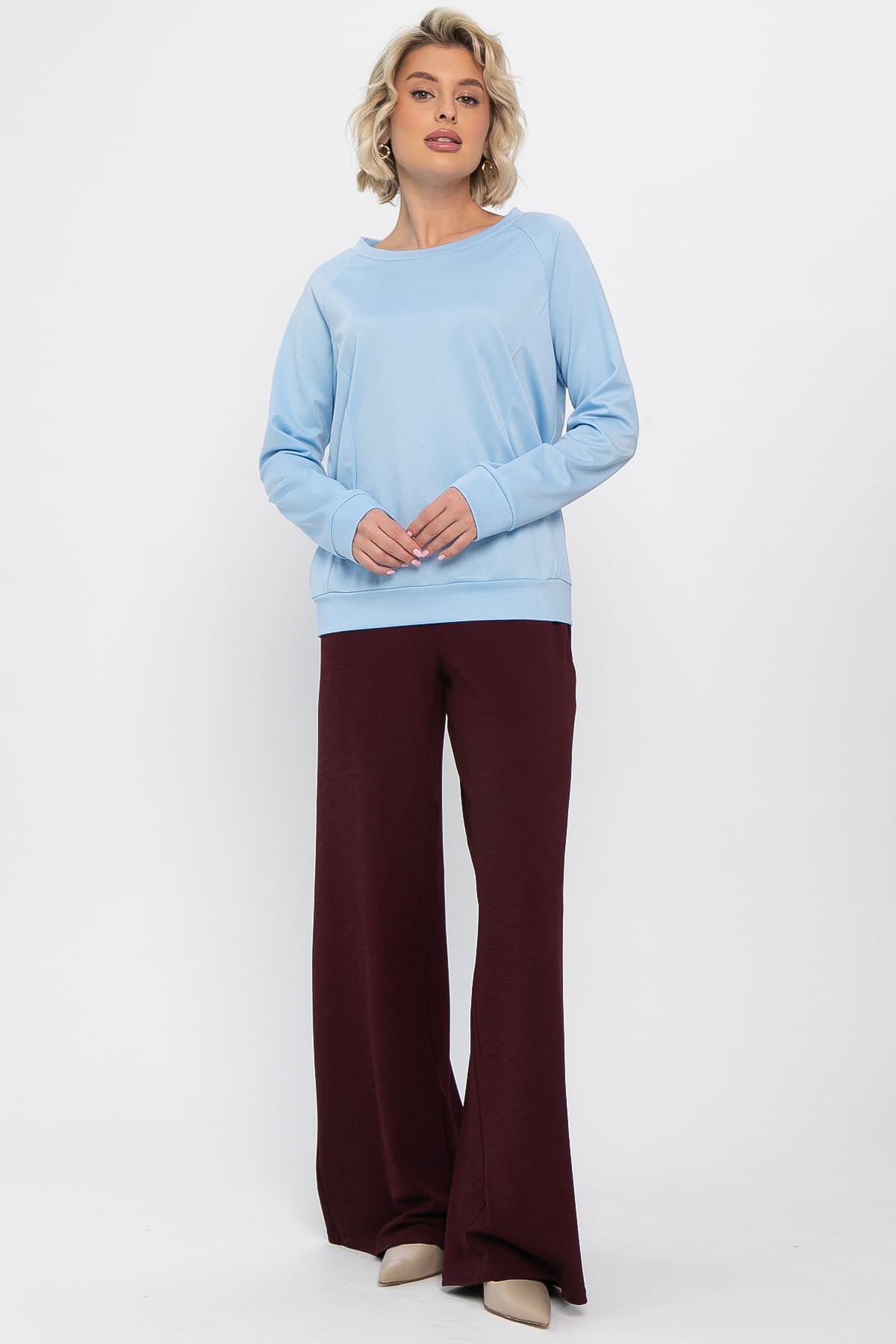 Костюм трикотажный Бергамо (голубой/бордо) К14654-10М