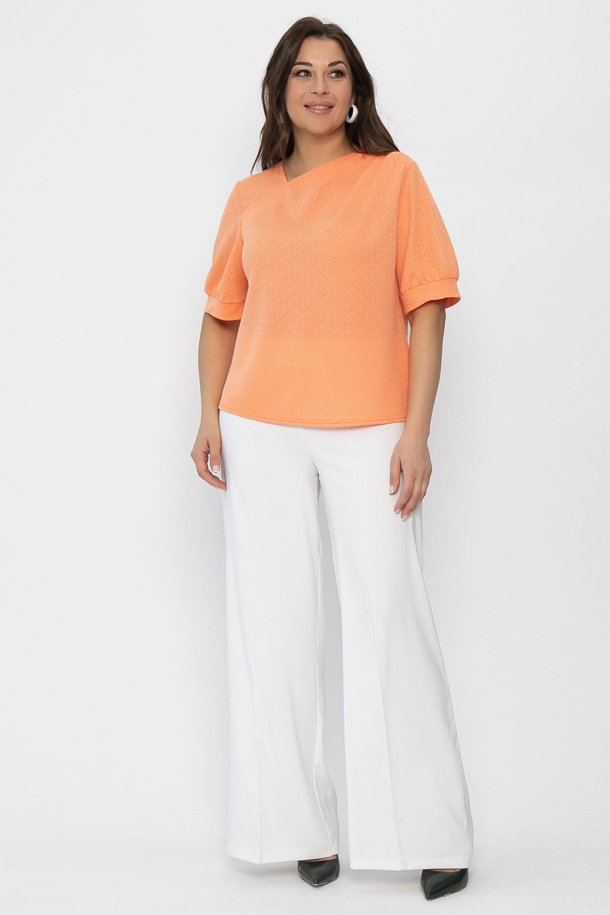 Блуза Лара (оранжевая) Б13855-3М
