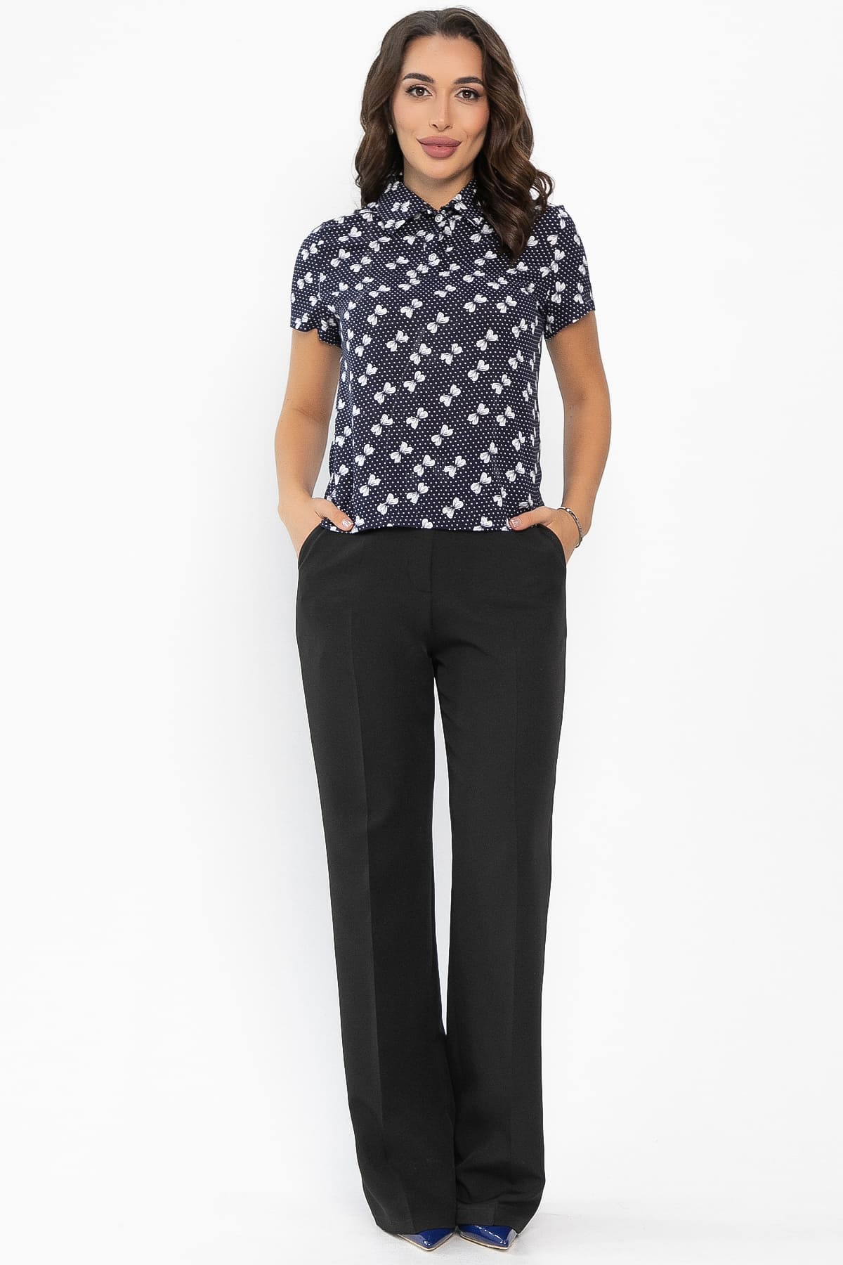 Поло Тренди (синее/бант) Б14100-10М