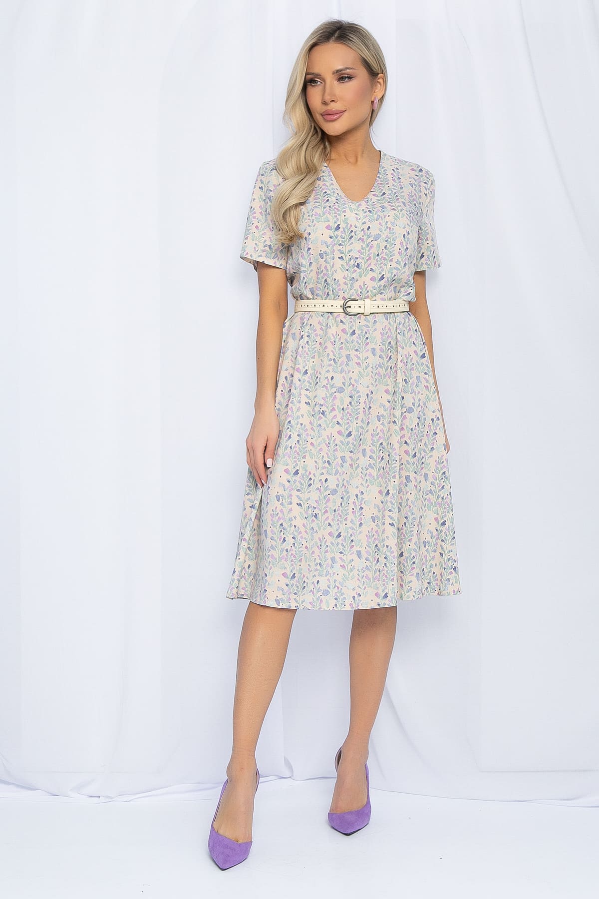 Платье Твое лето (бежевое) П13011-25М