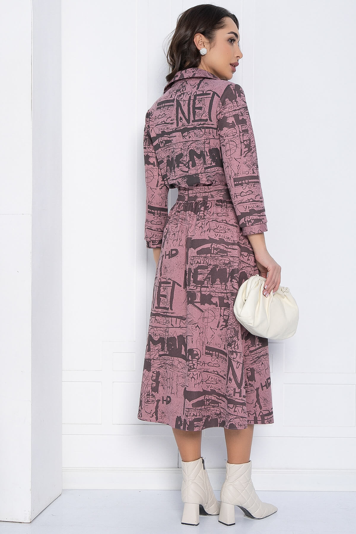 Платье Франческа (пыльно-розовое) П12583-18