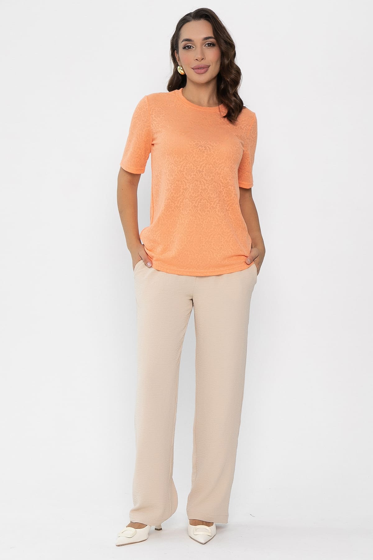 Футболка Нэсти (оранжевая) Б14077-10М