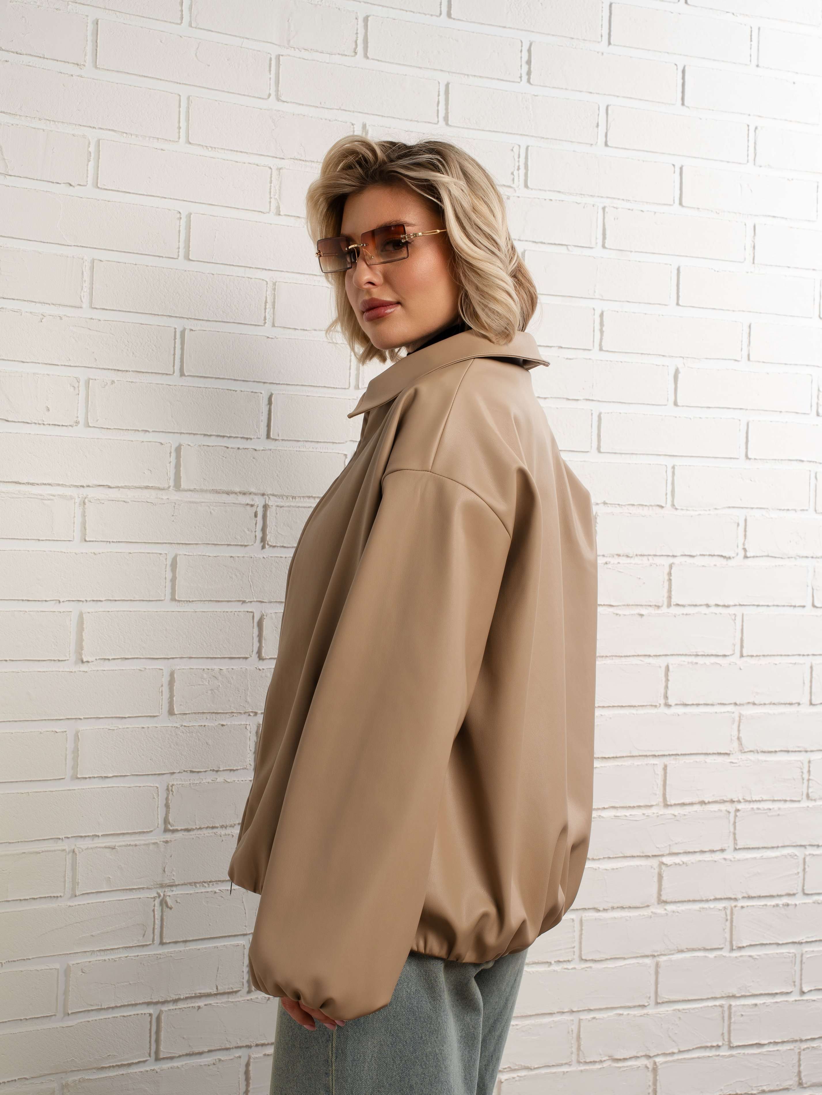 Куртка Поверь в мечту (бежевая) Б15154-7М