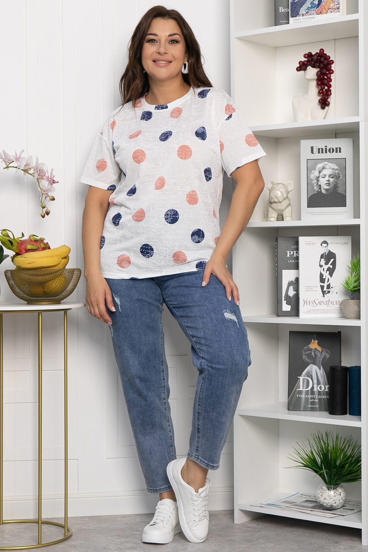 Блуза Тори (белая) Б13519-20М