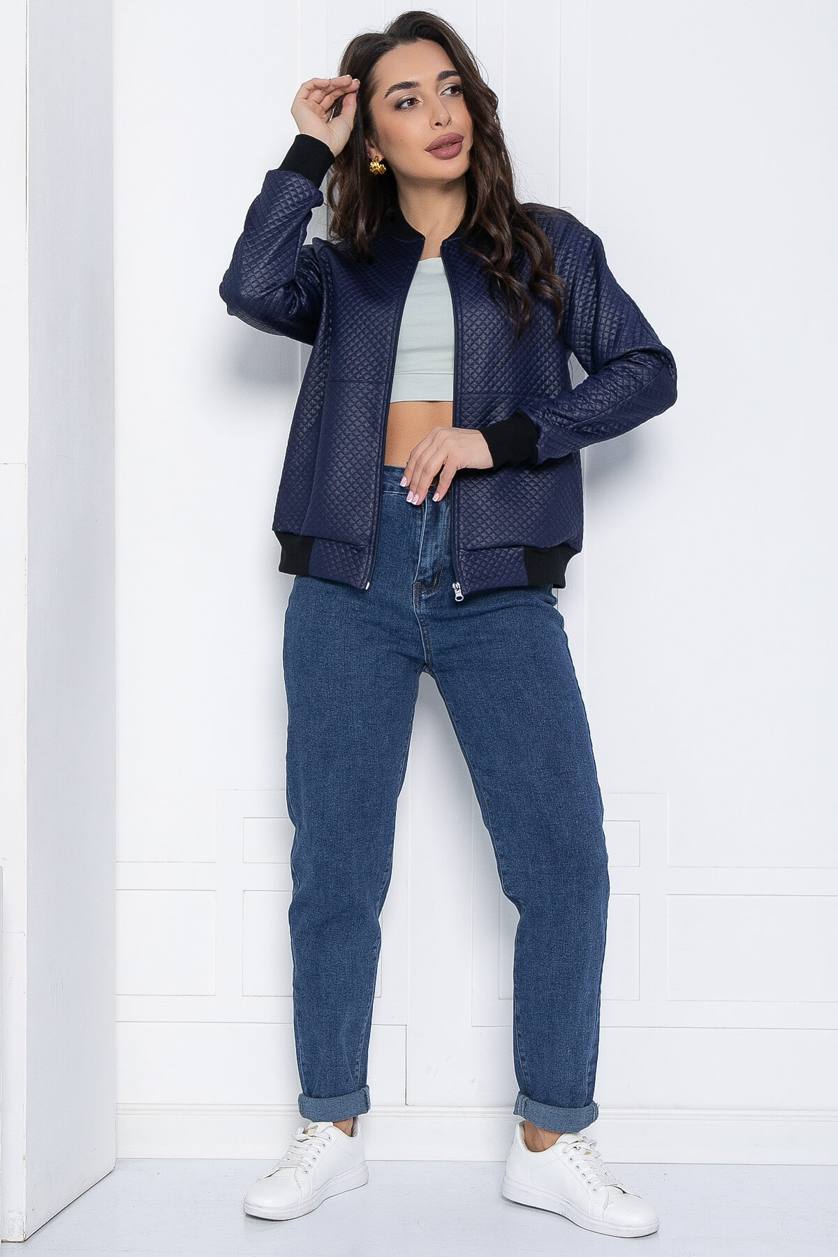 Бомбер Каприз (синий) Б12563-13