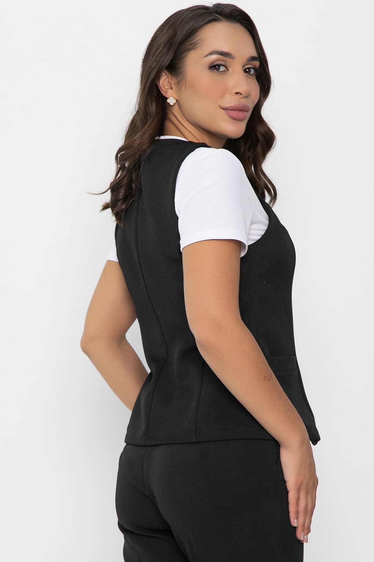 Жилет Мэнсфилд (черный) Б14085-13М