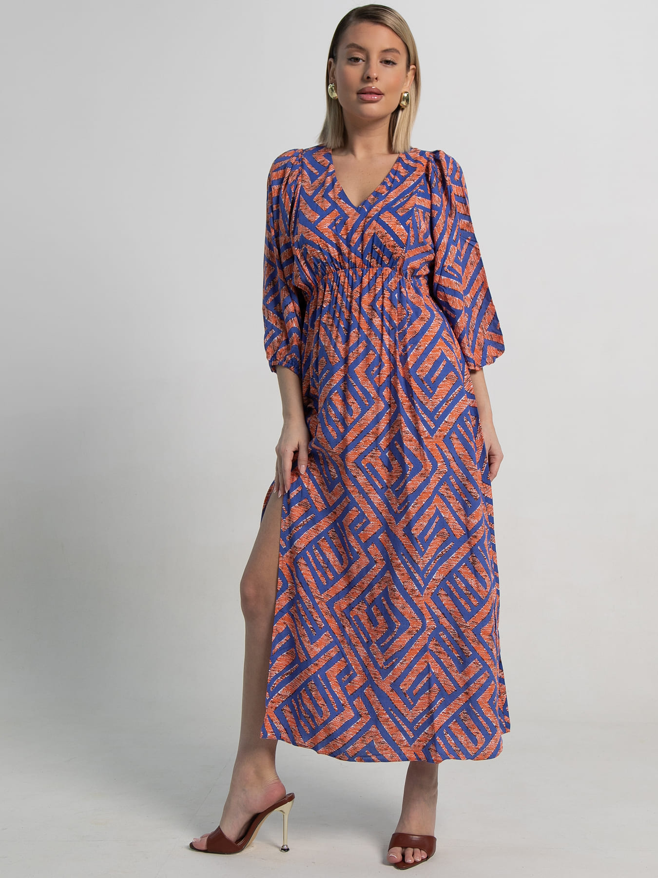 Платье Неповторимая (оранжевое) П15500-34М