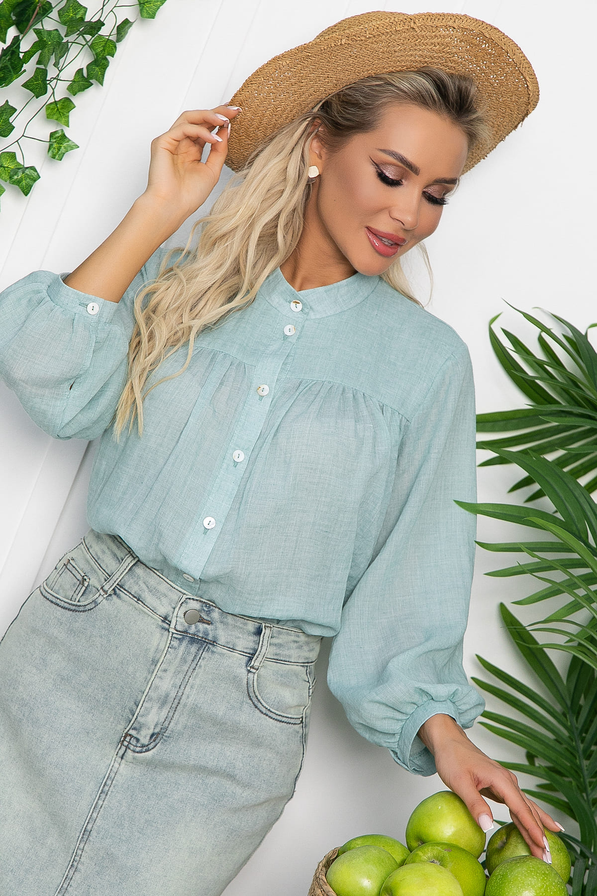 Блуза Ловец снов (мятная) Б13617-5М