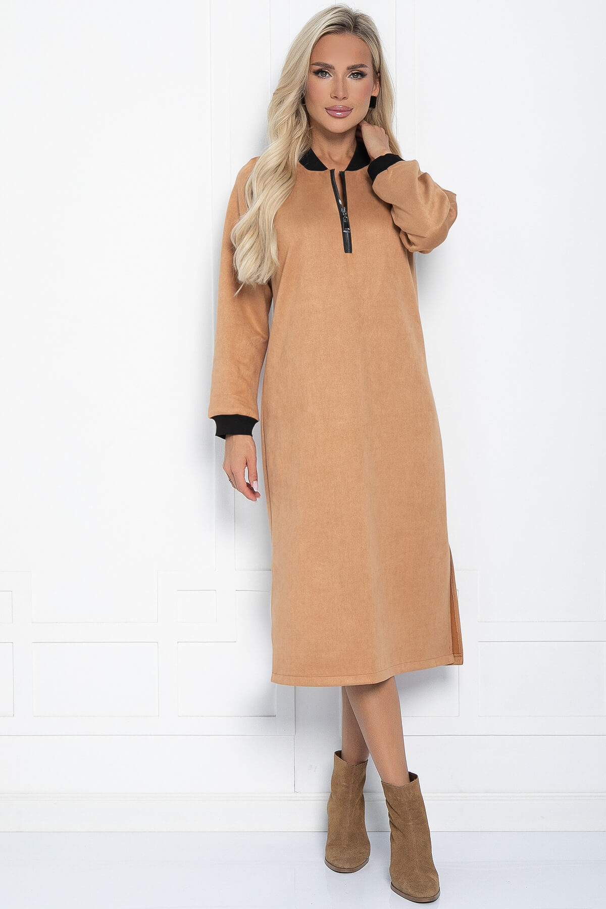 Платье Элона (коричневое) П11230