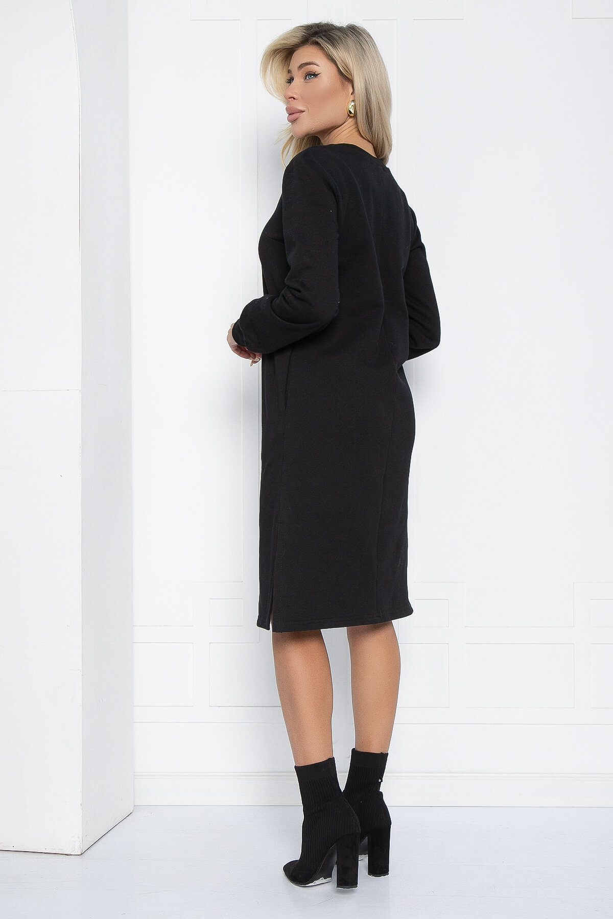 Платье Нирвана (черное) П12387-9