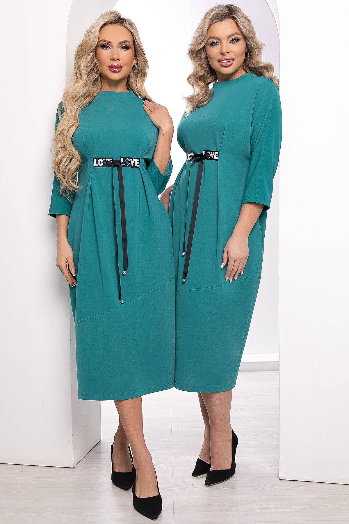 Платье "Алисия" (бирюза) П8358