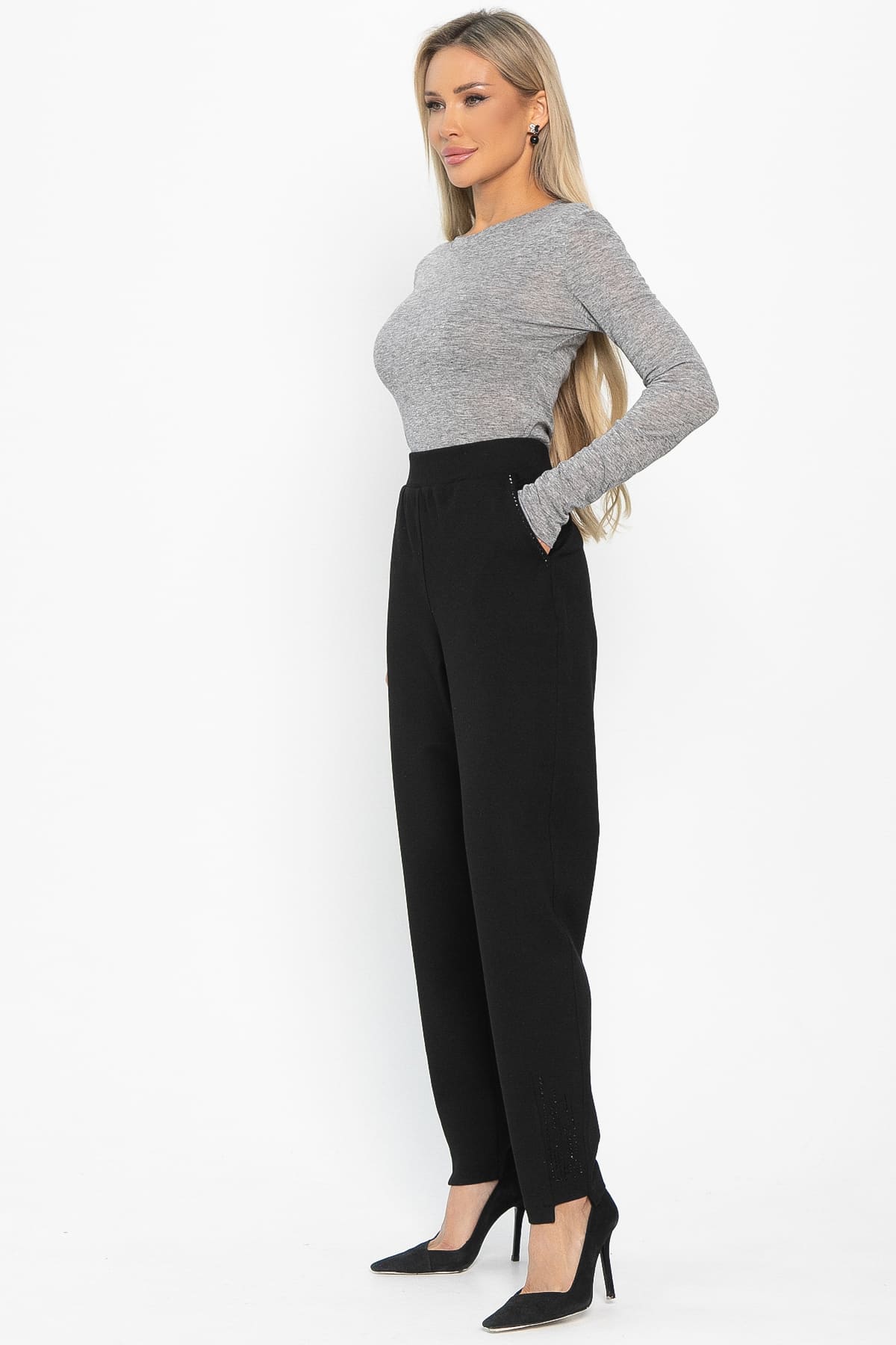 Брюки классические Берна (черные) Б14883-8М