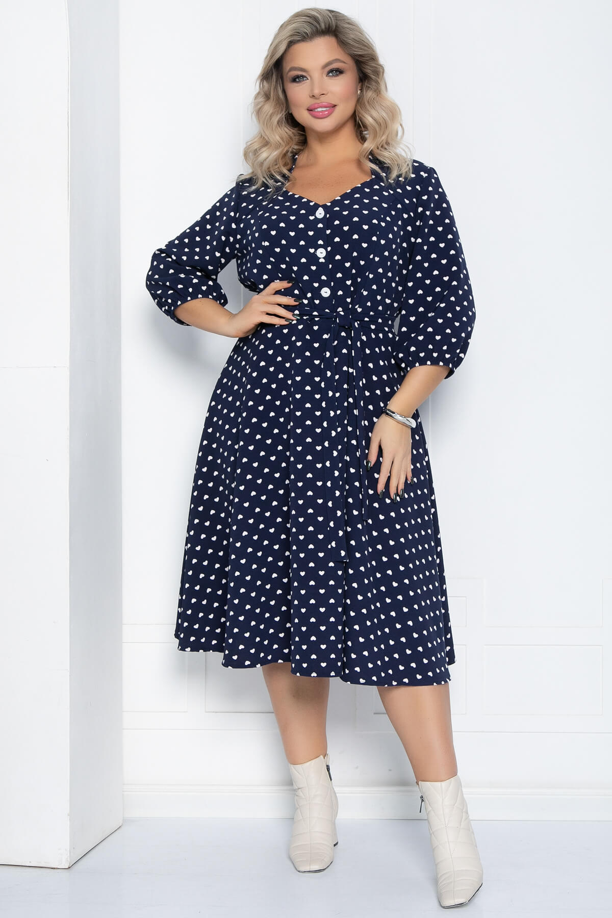 Платье Виктория (синее) П12479-3