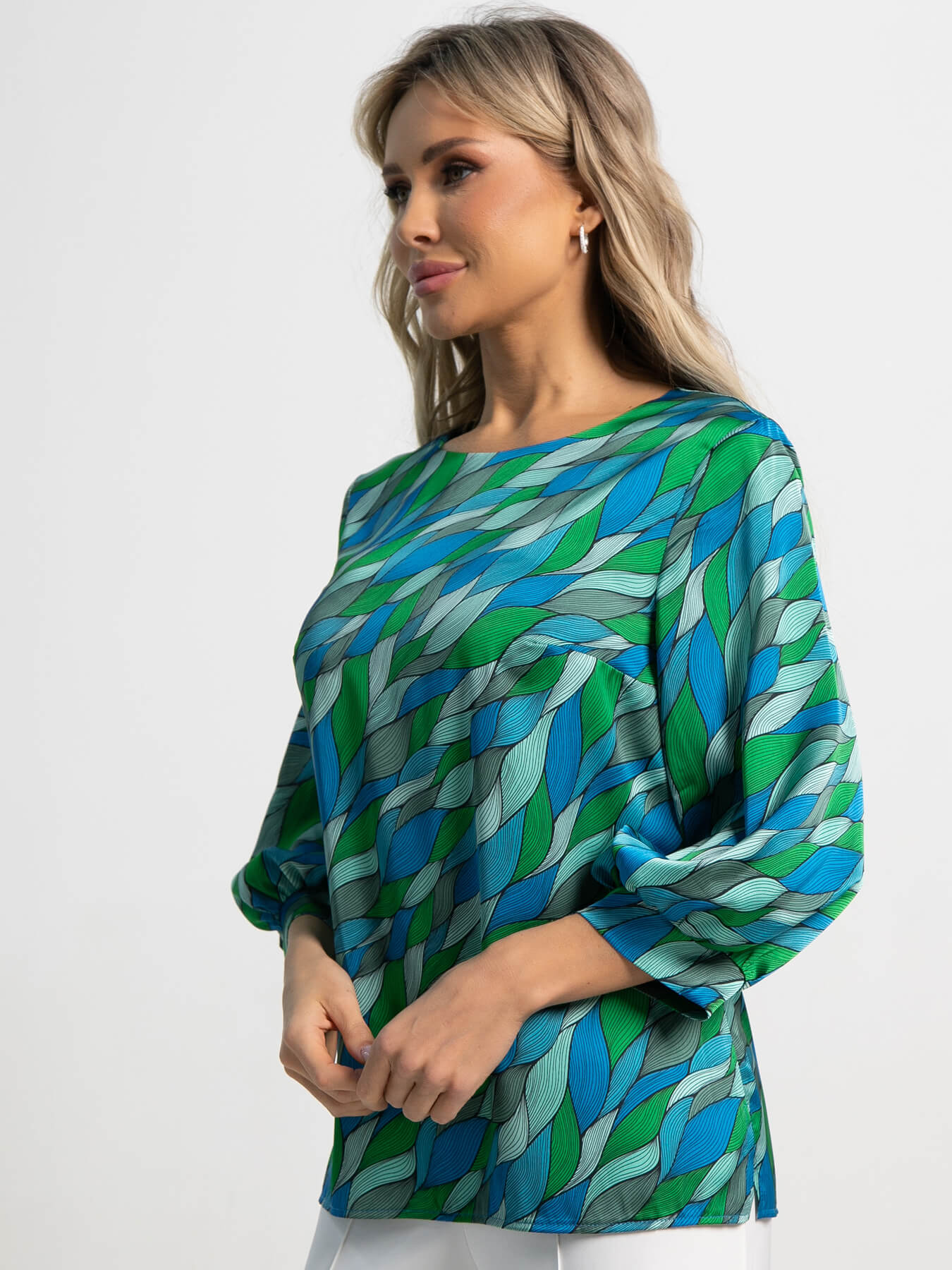 Блуза Мечта сезона (зеленая) Б15557-16М