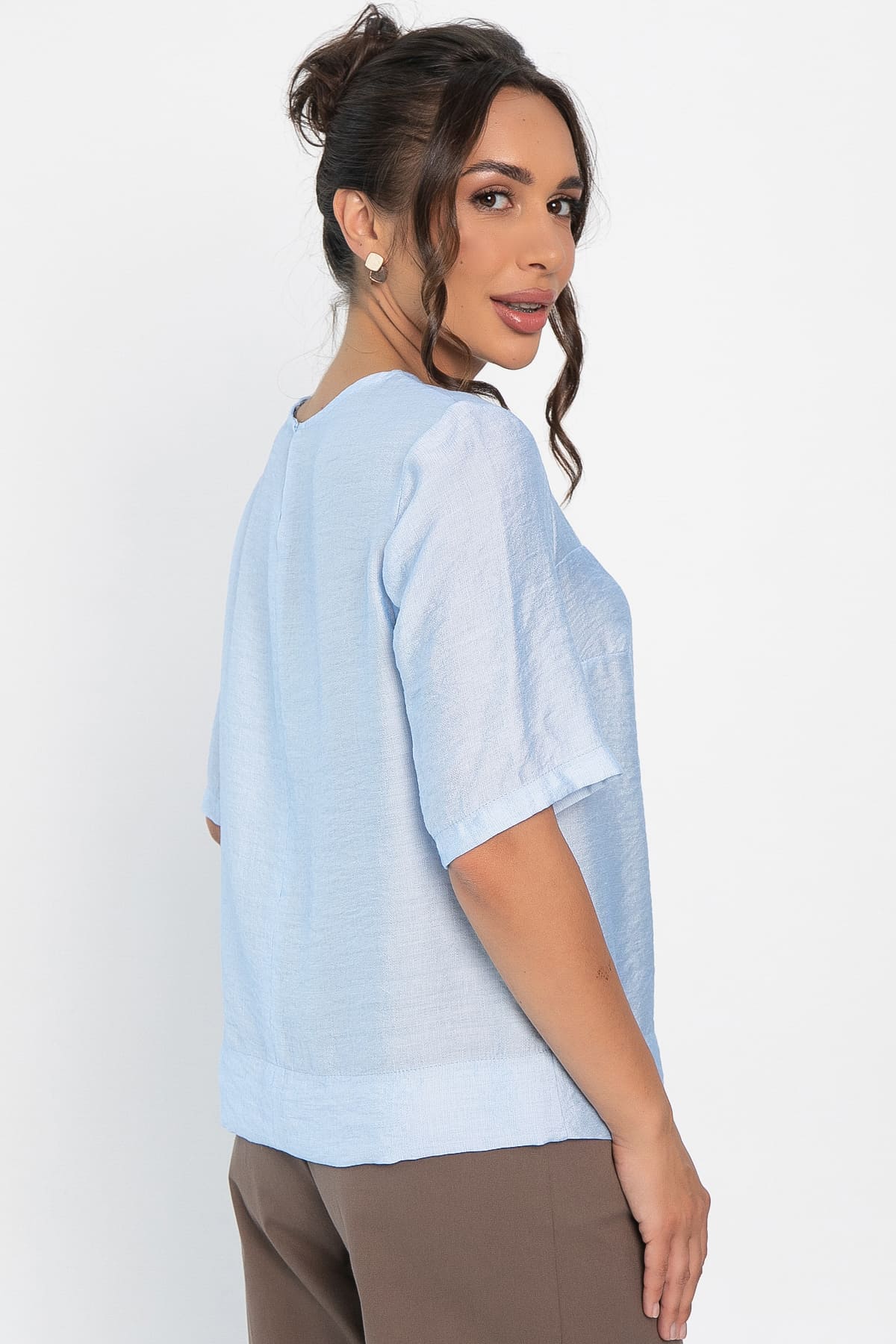 Блуза Меридиан (нежно-голубая) Б14006-25М