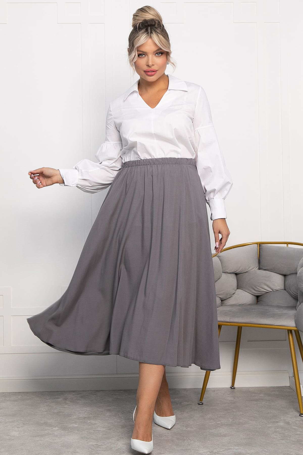 Юбка Сейла (серая) Ю13943-25М