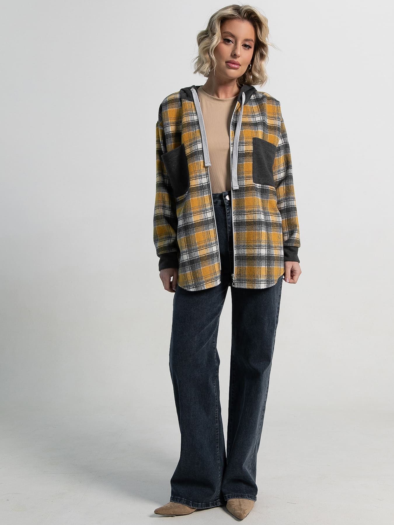 Рубашка Больше чем стиль НЬЮ (желтая) Б15127-50М