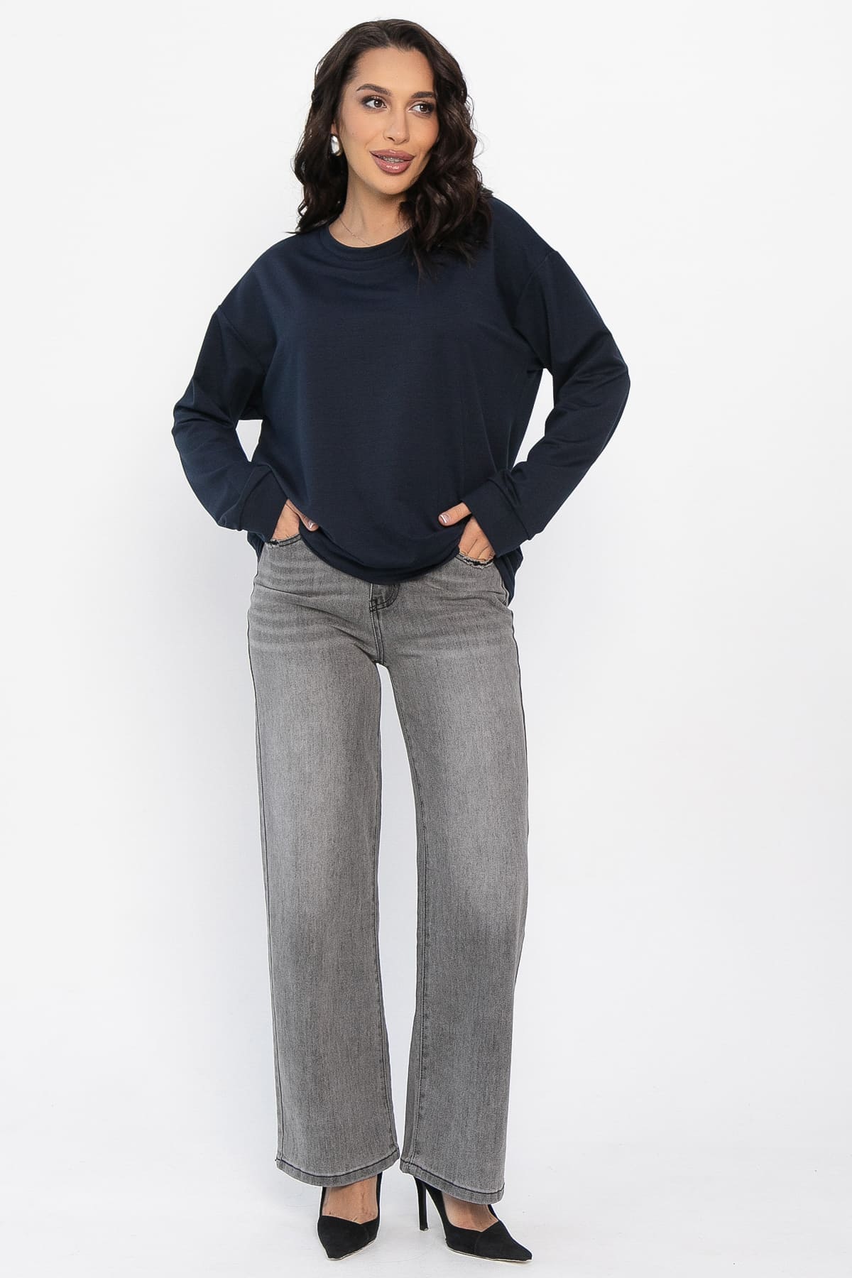 Свитшот Айрис (темно-синий) Б14568-25М