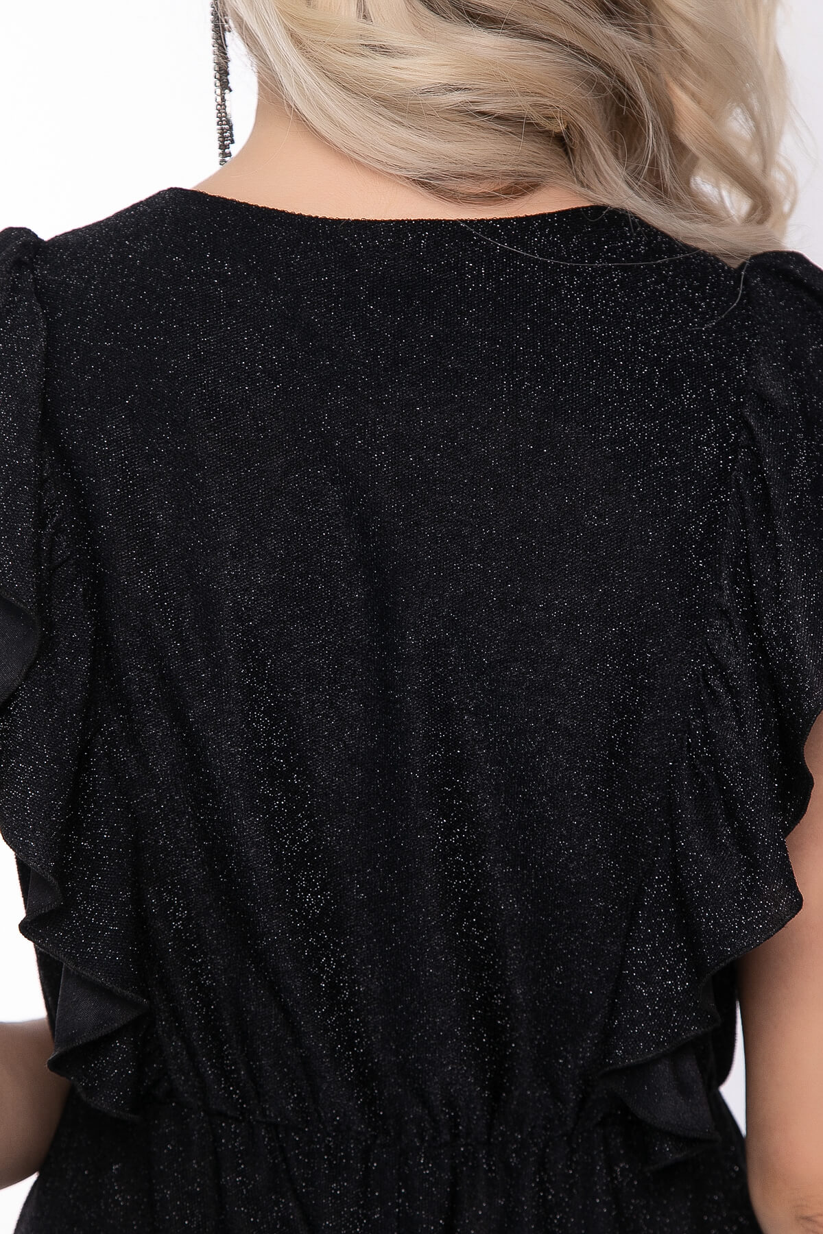 Платье "Аурелия" (мерцающий черный) П8003