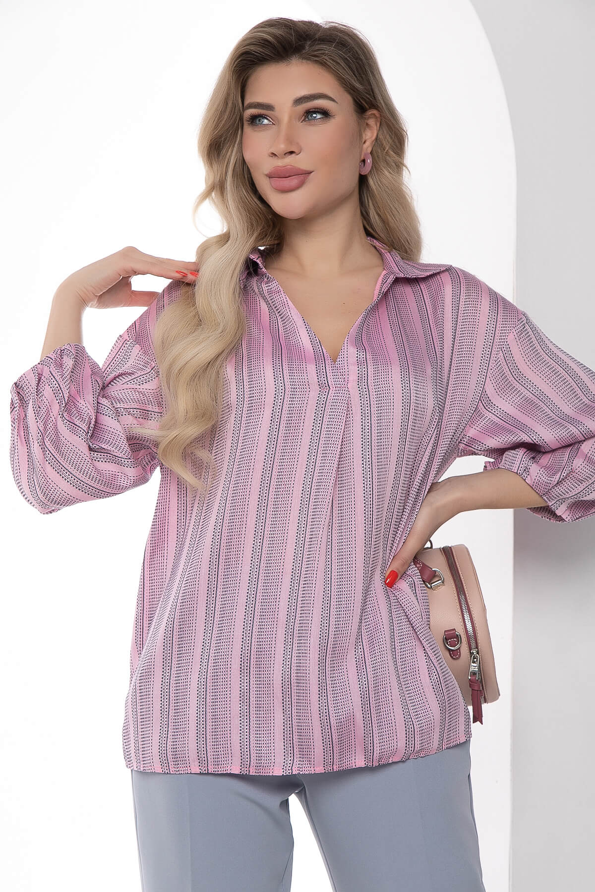 Блуза "Кейт" (розовая) Б8956