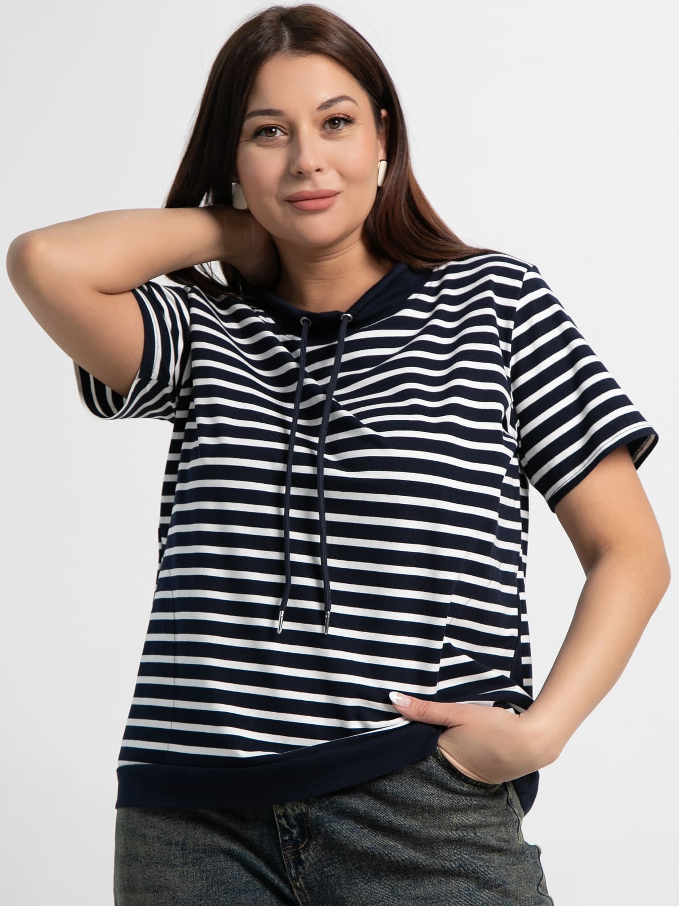 Блуза Лила (синяя) Б15459-20М