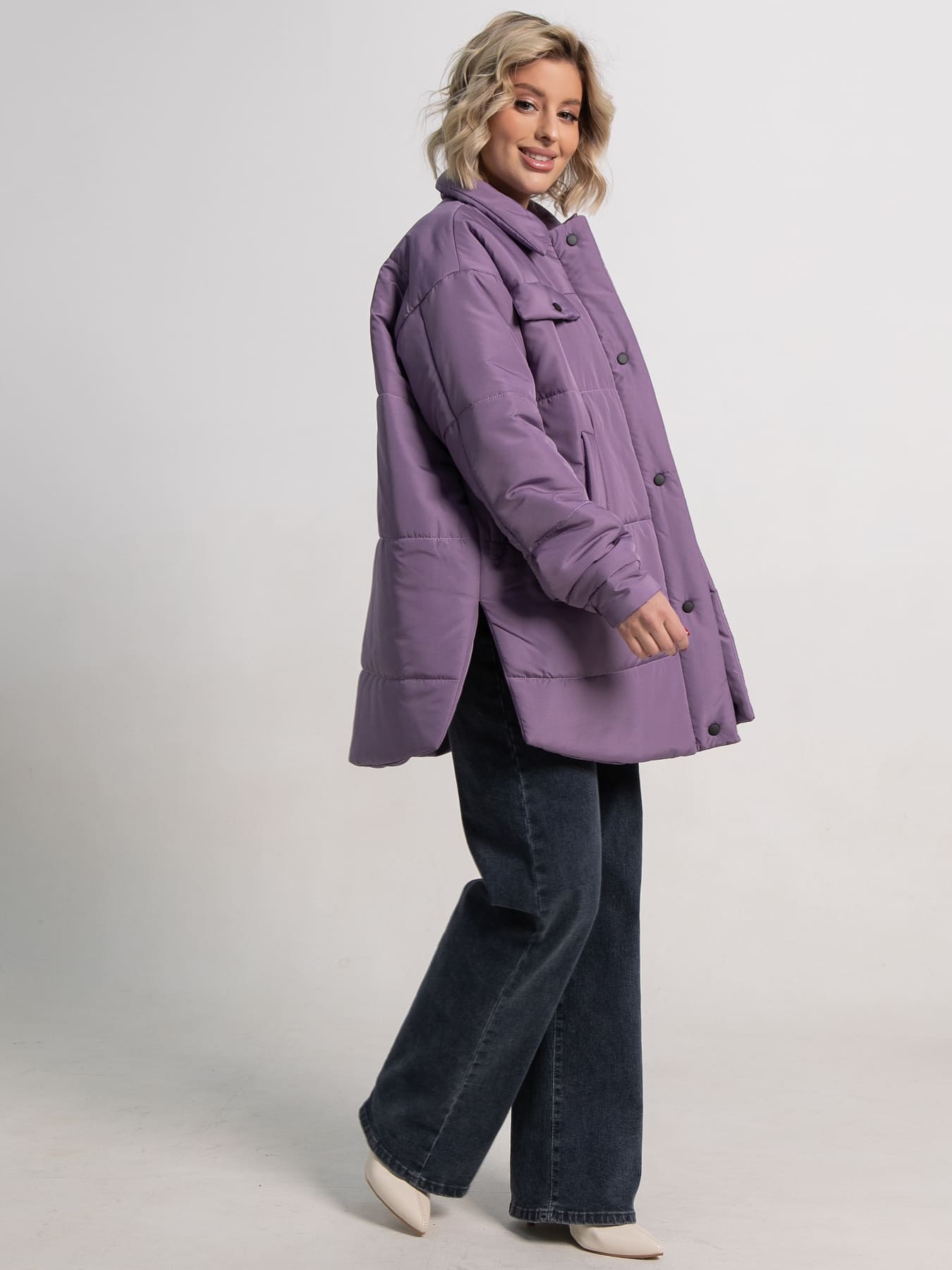 Куртка демисезонная Асель (фиолетовая) Б15318-39М