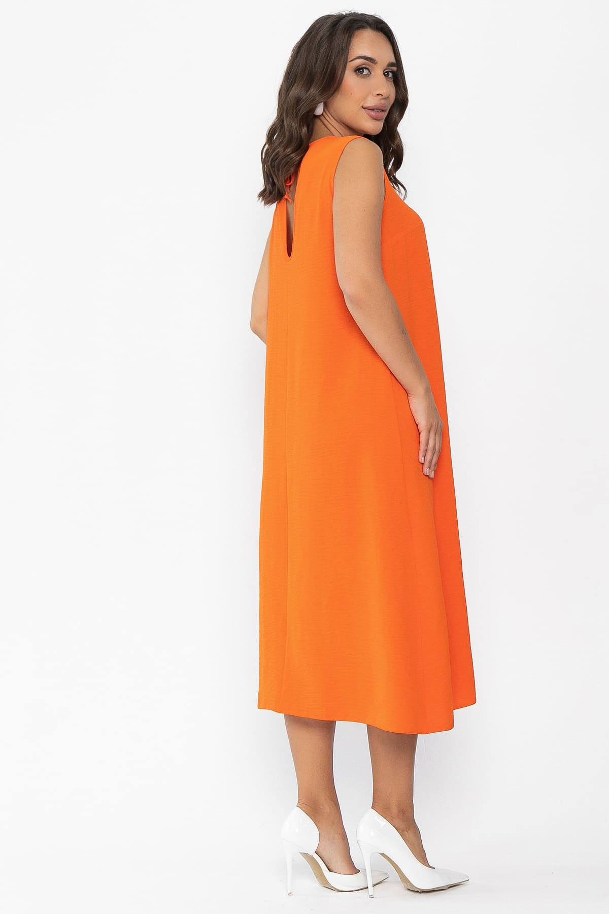Платье Чародейка (оранжевое) П13973-9М
