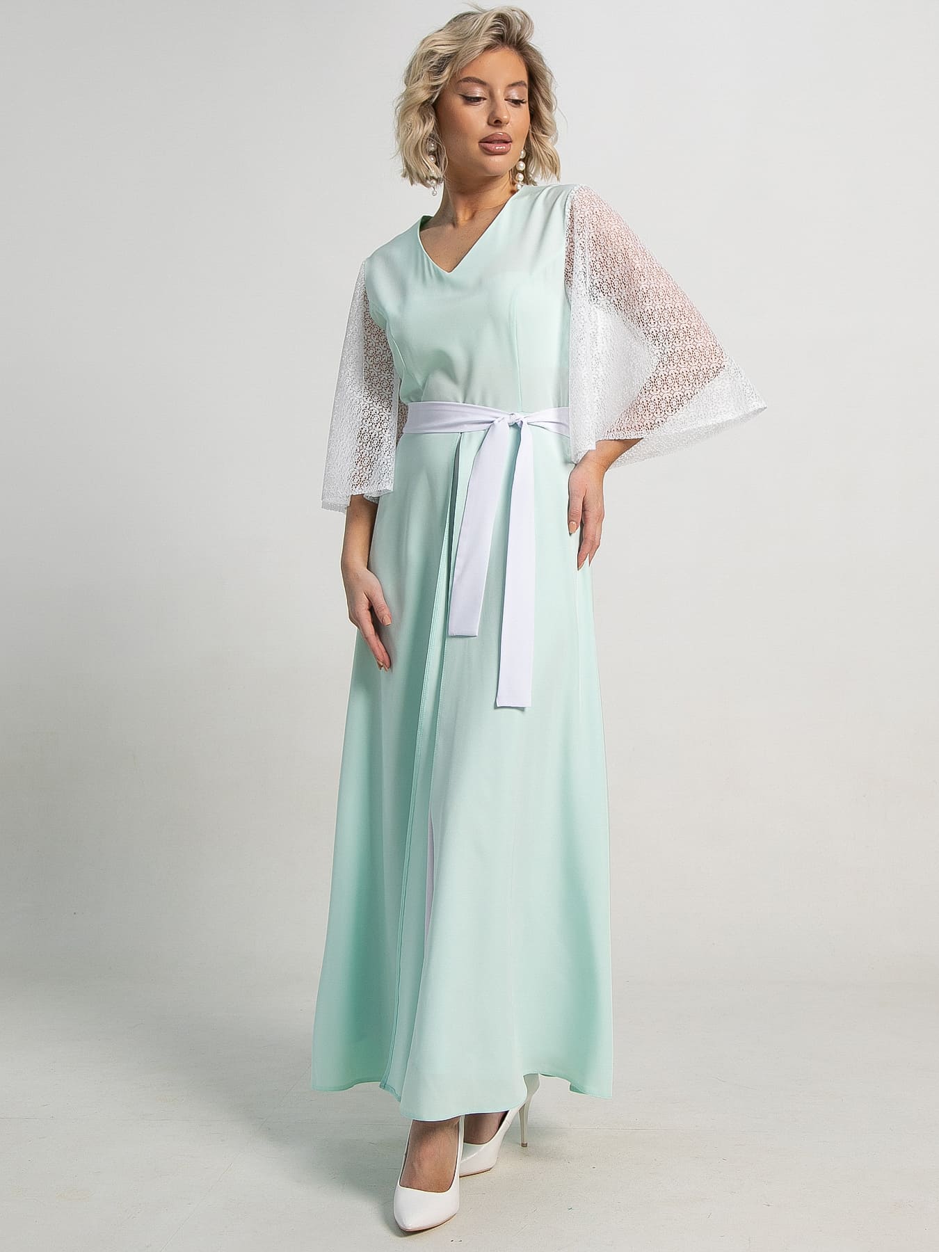 Платье Бьюти (ментол) П15561-18М