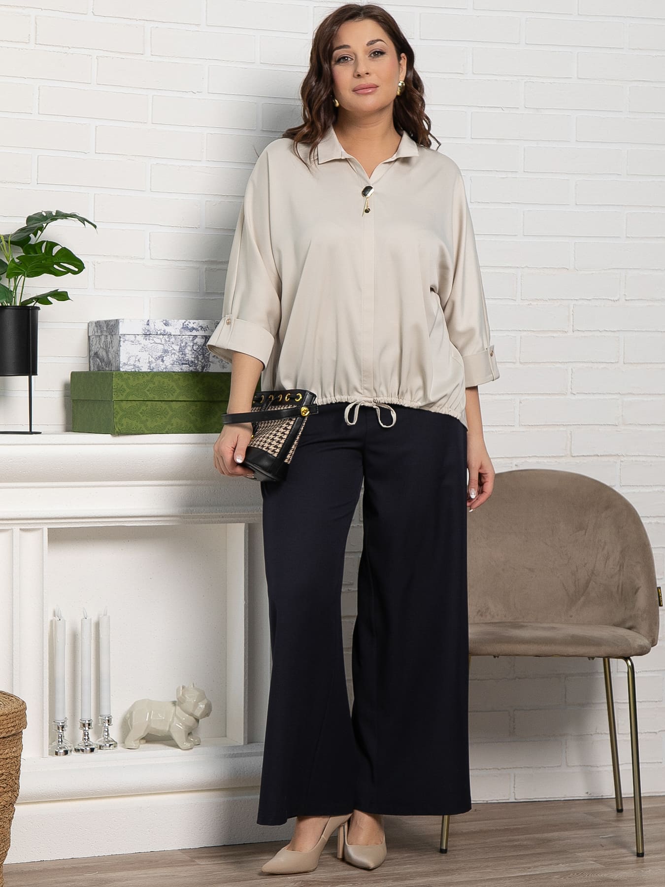 Блуза Серенада (бежевая) Б15111-24М