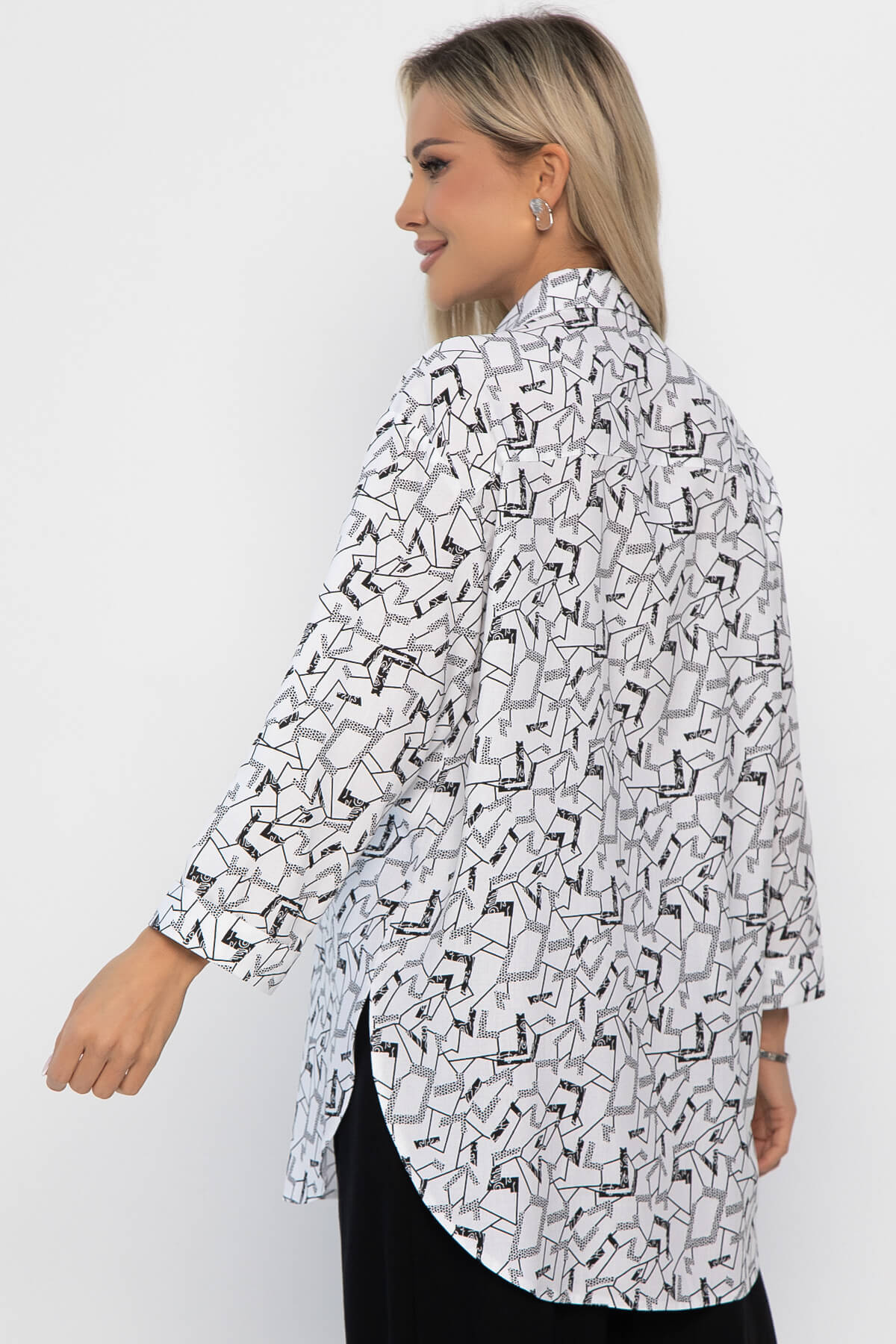 Блуза Твой стиль (черно-белая) Б13793-3М