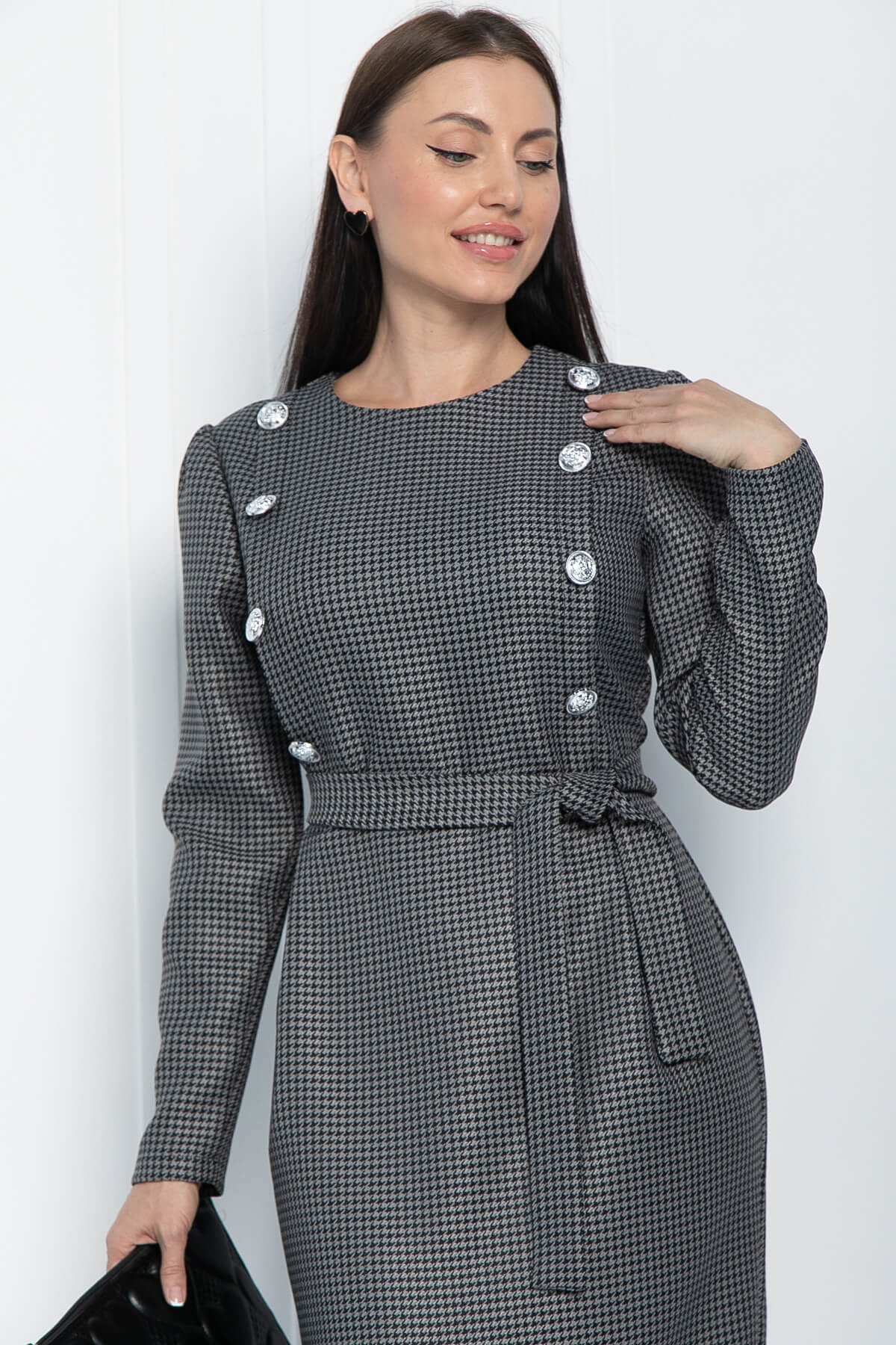 Платье Катриса (серое) П11088