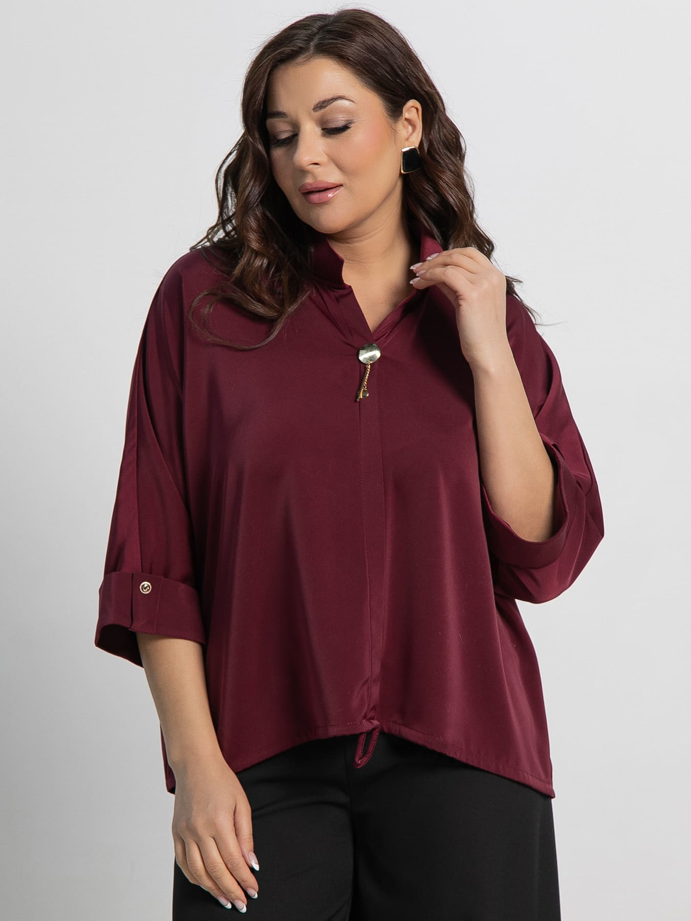 Блуза Серенада (бордовая) Б15135-24М