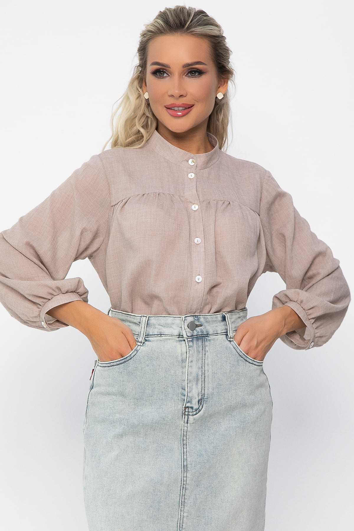 Блуза Ловец снов (бежевая) Б13618-5М